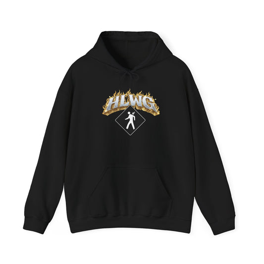 HLWG GOLD FLAME HOODIE