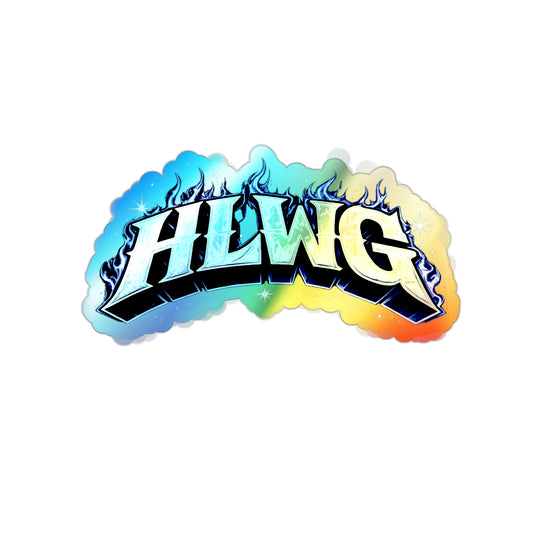 HLWG Flame Holographic Stickers