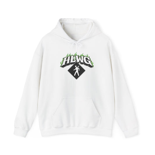 HLWG GREEN FLAME HOODIE