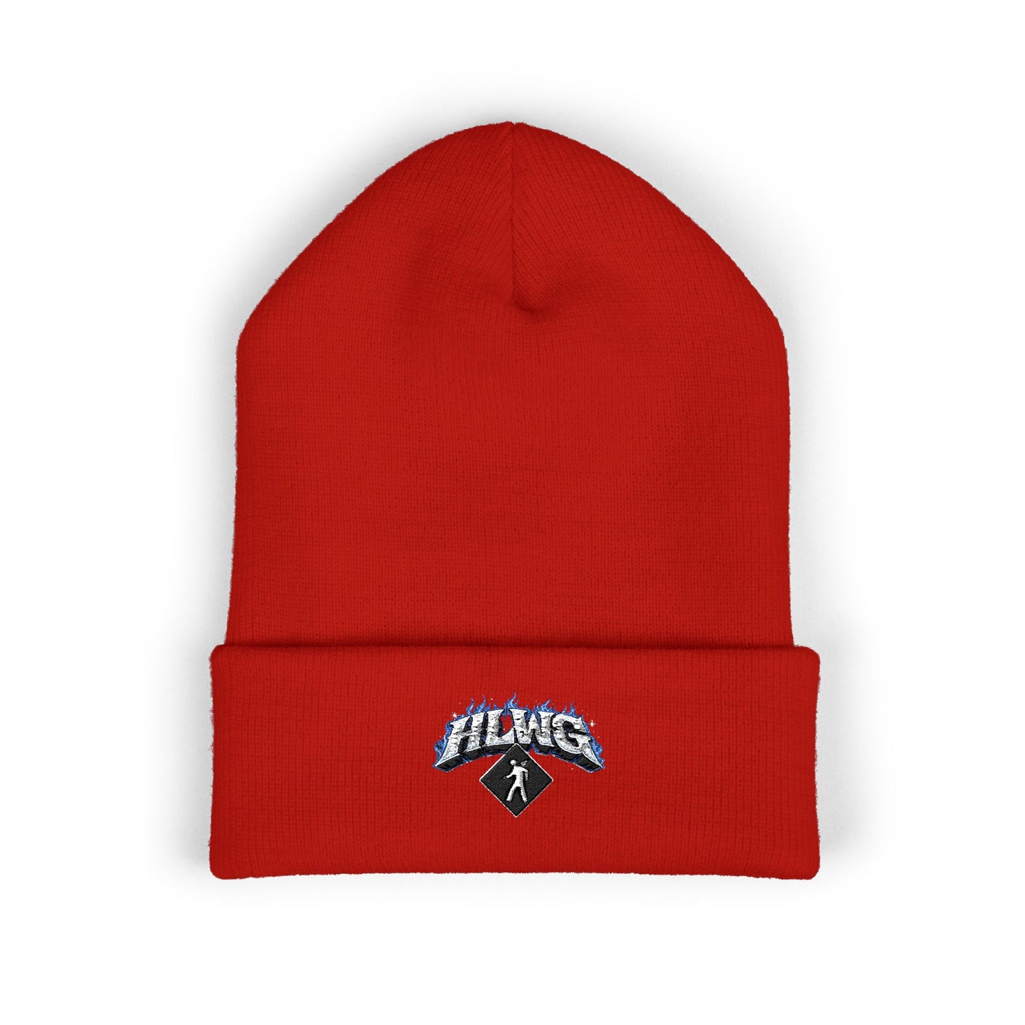 HLWG Flames + Logo Cuffed Beanie