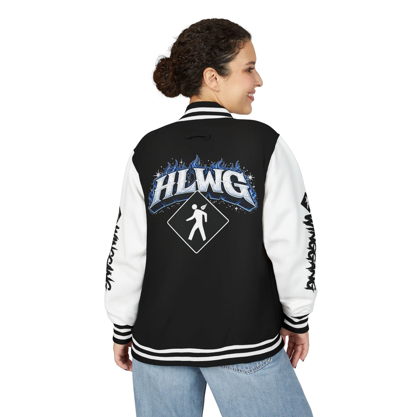 HLWG Flame + Logo Letterman Jacket