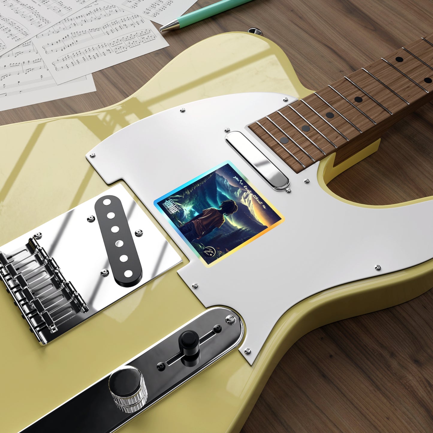 “YLWM” Holographic Stickers