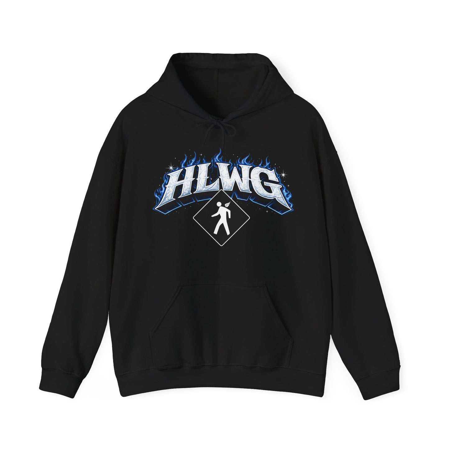 HLWG Logo + Flames Hooded Sweatshirt