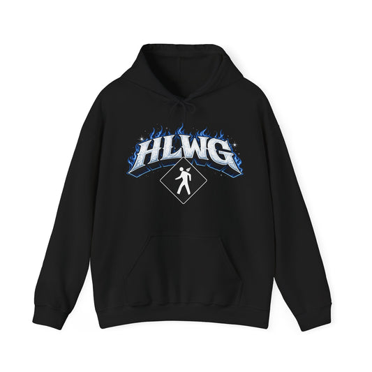 HLWG Logo + Flames Hooded Sweatshirt