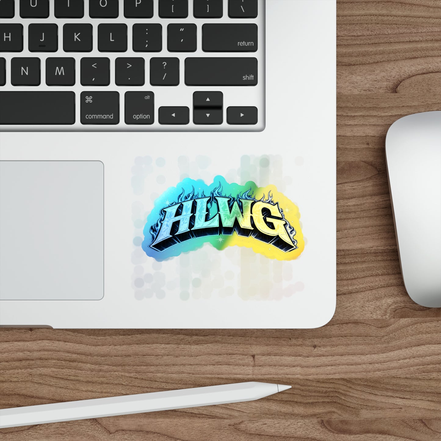 HLWG Flame Holographic Stickers