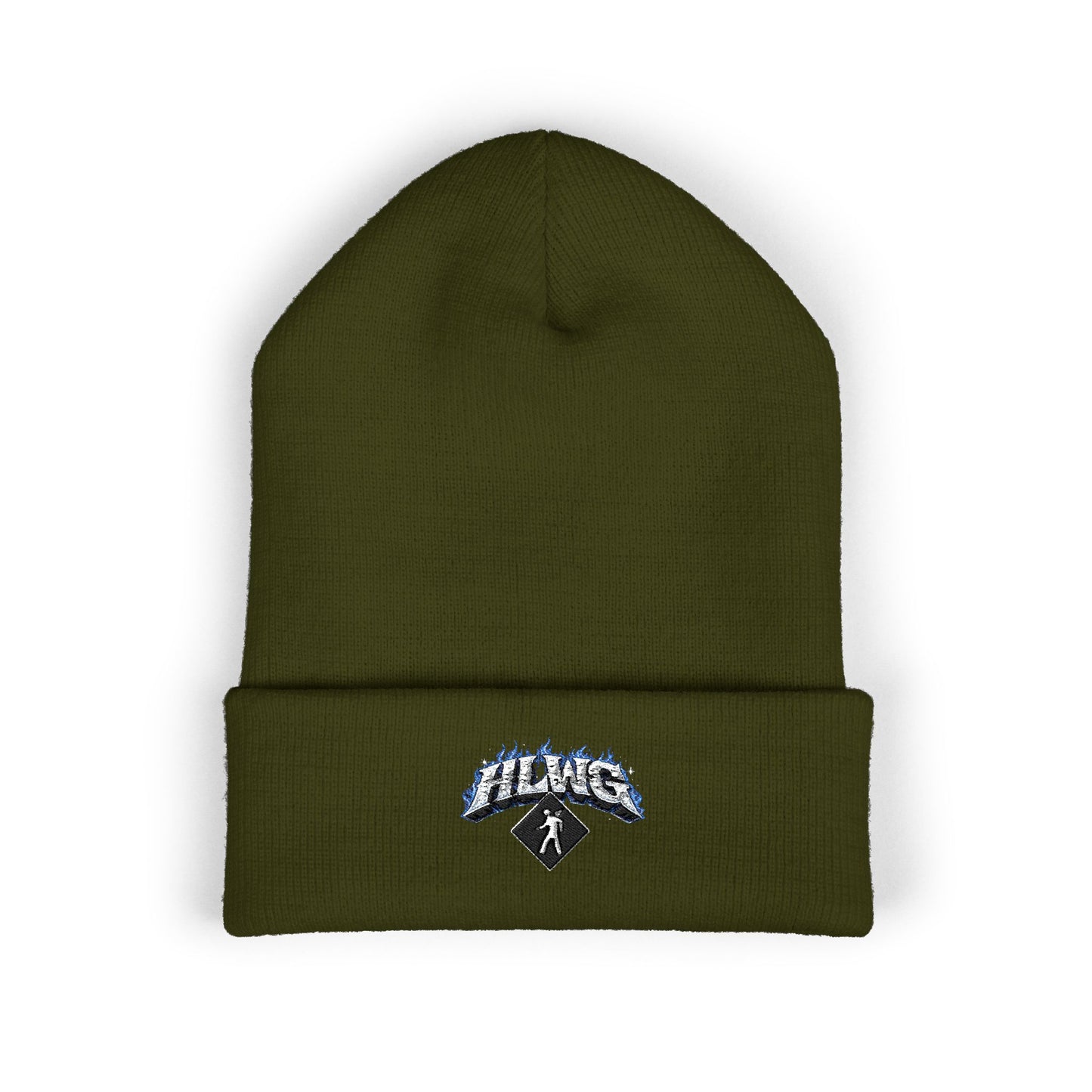 HLWG Flames + Logo Cuffed Beanie