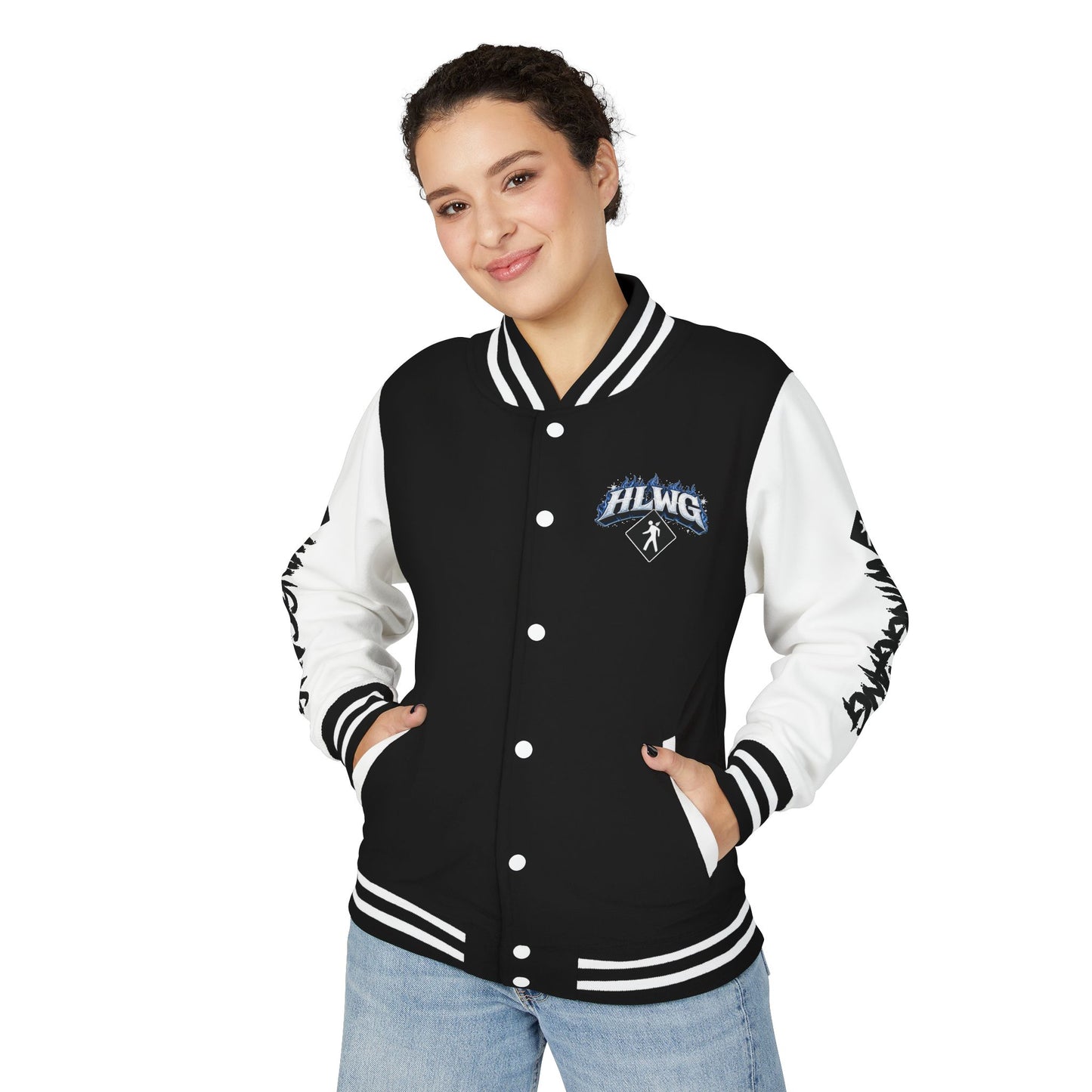 HLWG Flame + Logo Letterman Jacket